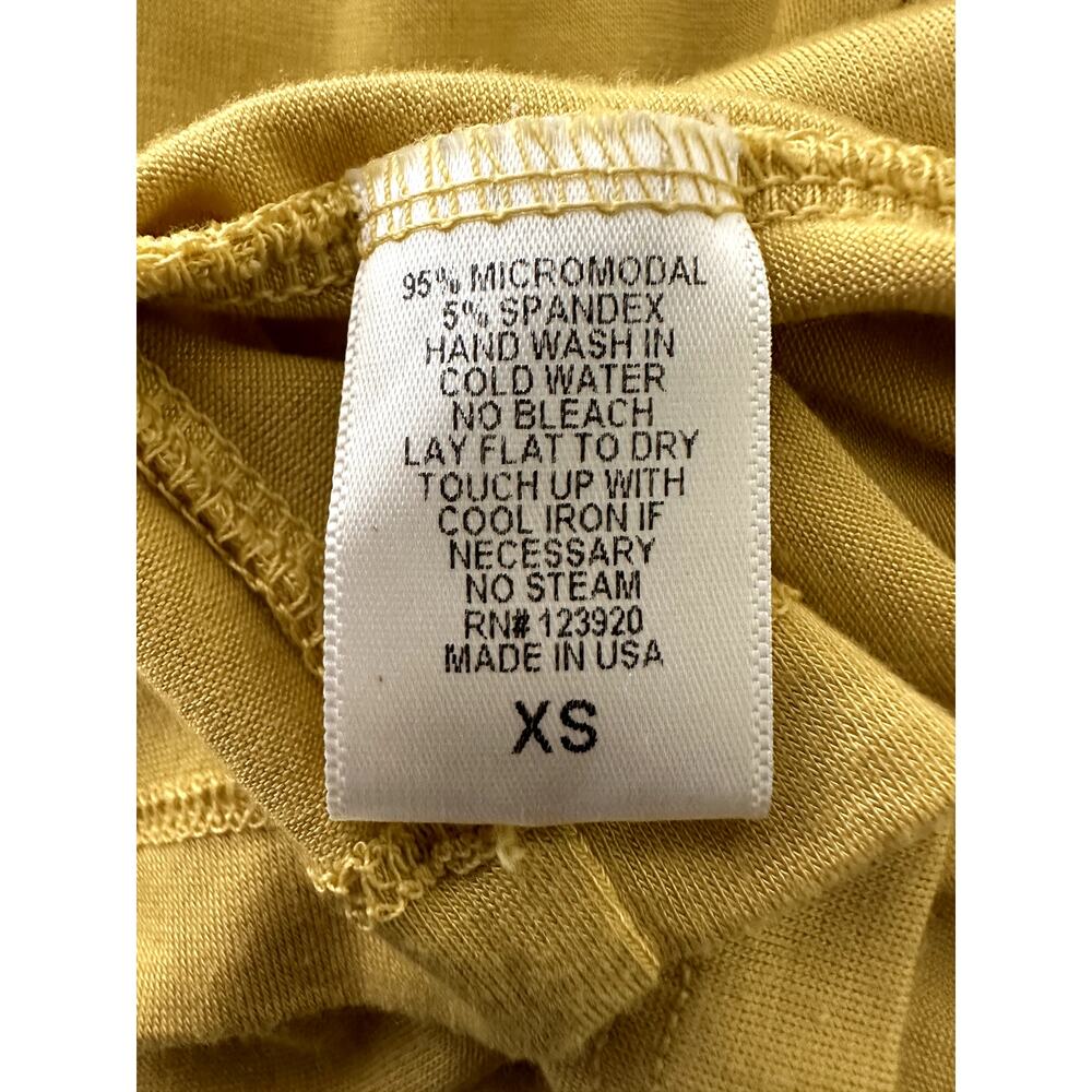 LAMade Short Sleeve Carlsbad Crossback Tee-Size XS Gold-NWT - Picture 4 of 6